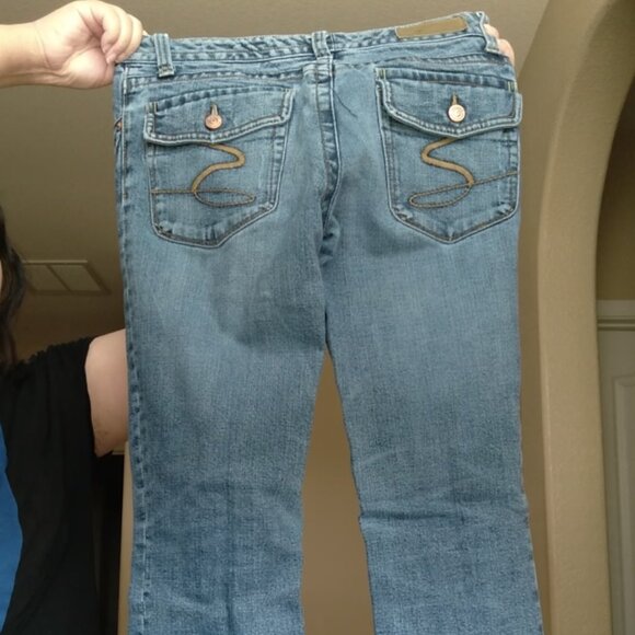 Vintage Y2K Seven7 Low Rise Classic Flare Jeans - Picture 3 of 6